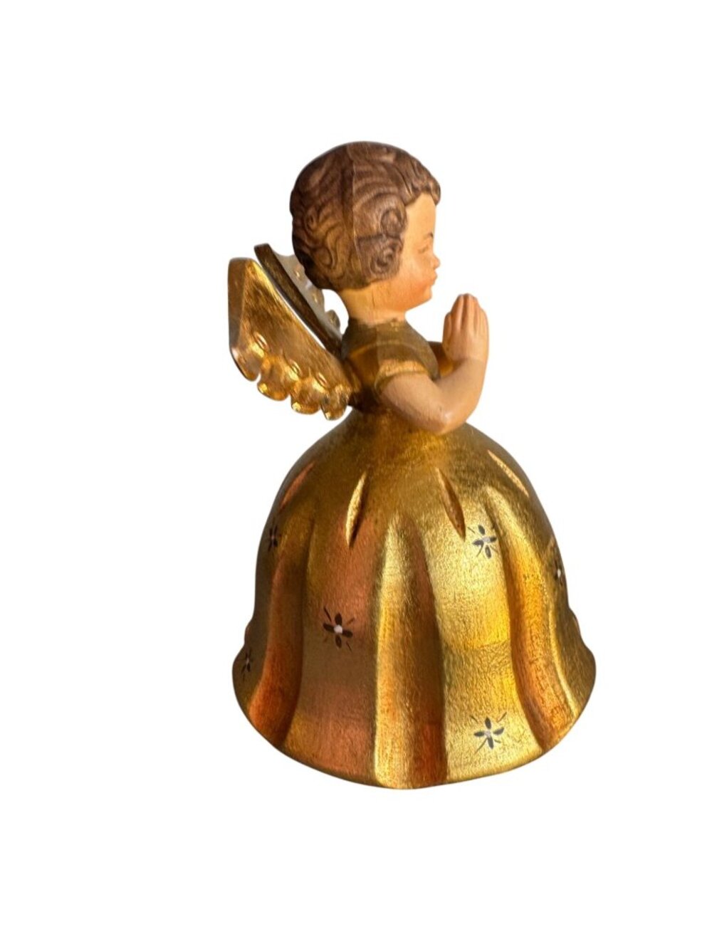 Toriart Musical Angel Figurine Italy Reuge Music Box Rotates Gold 5 1/2" - Picture 3 of 7